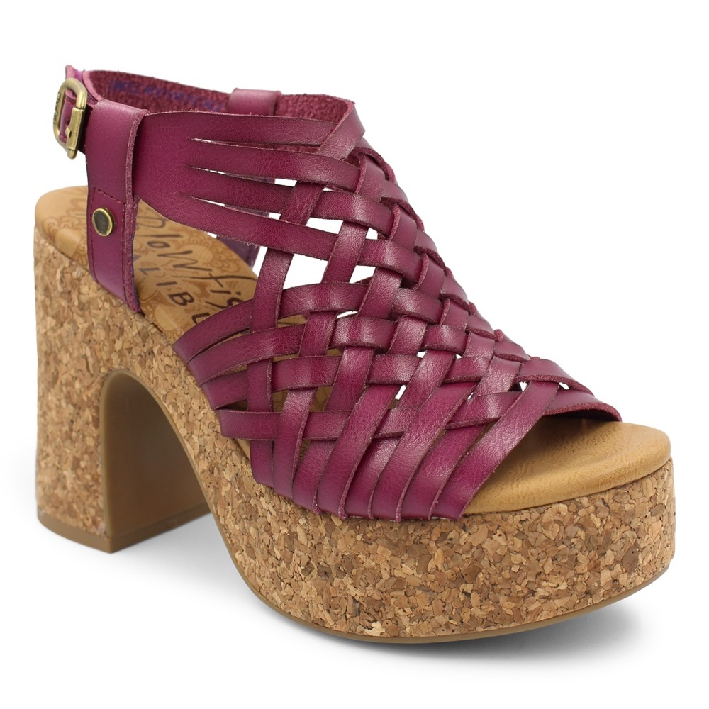 70s Woven Platform Sandals